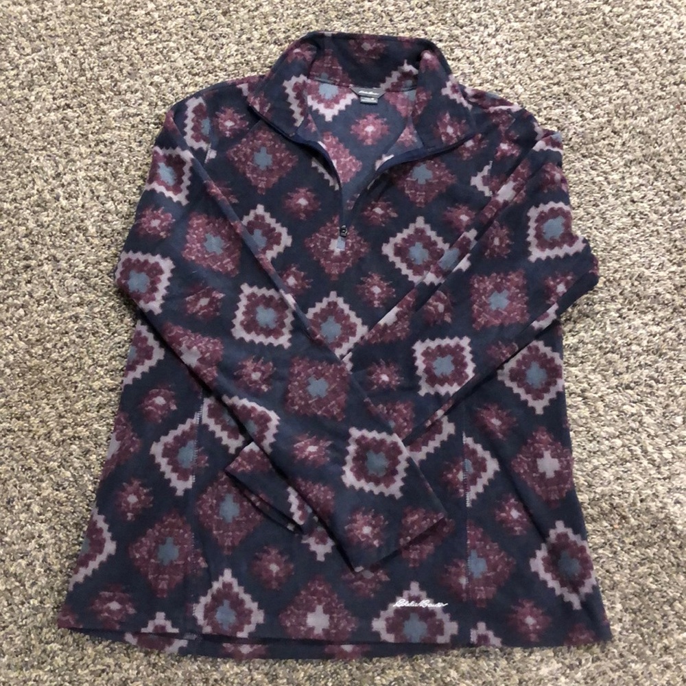 NWOT Size M Eddie Bauer Fleece 1/4 Zip Pull Over